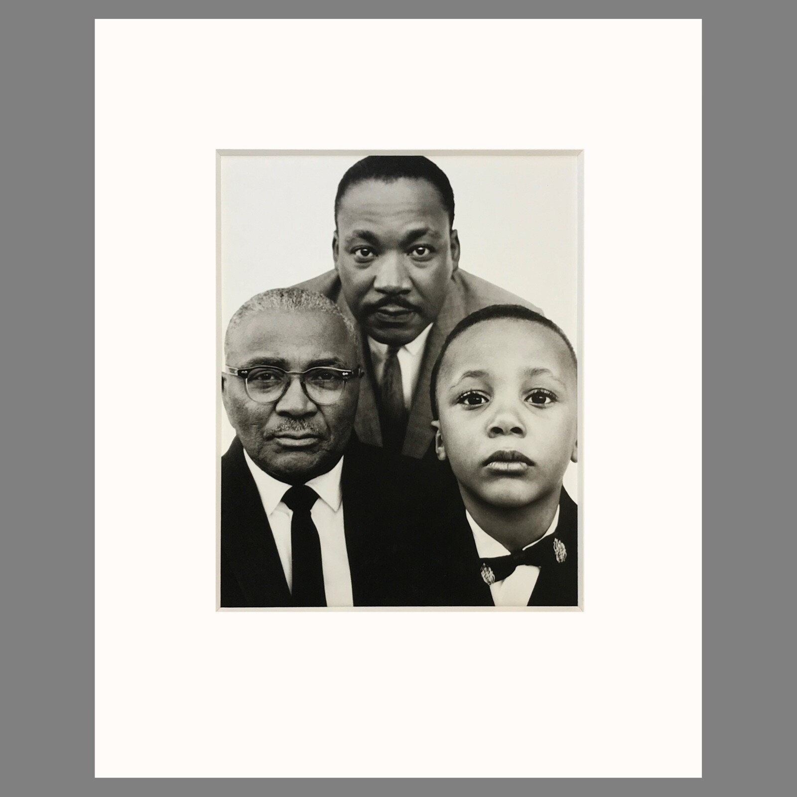 Martin Luther King Sr, Jr, III – Richard Avedon Photograph – 16×20 Matted Print
