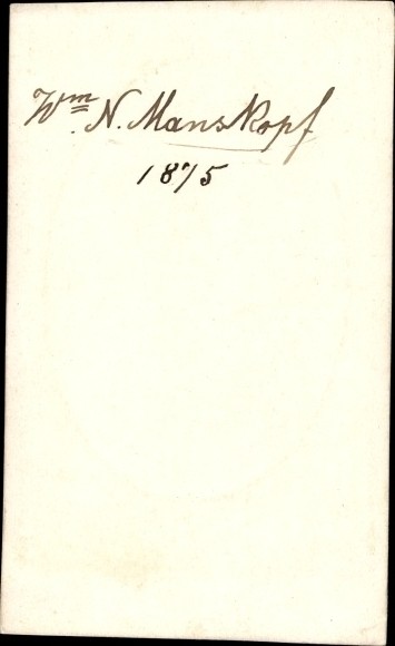 Photo Portrait, 1895, Mr. N. Manskopf – 10488204