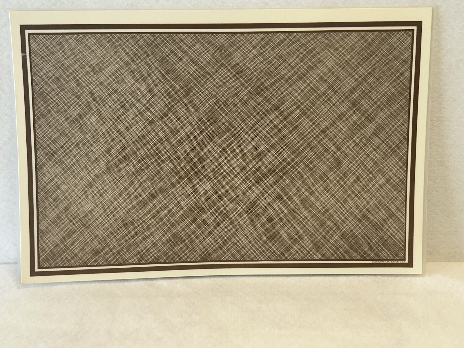 Vintage New Orleans Superdome Laminated Placemat Frameable Excellent Condition