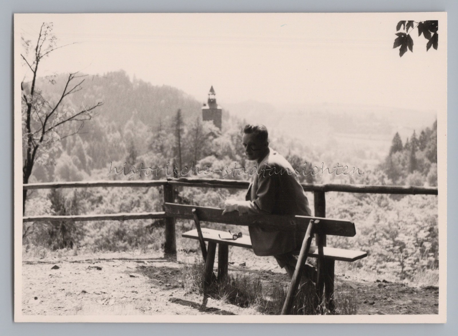 Bad Berneck in the Fichtelgebirge 1964 – Hohenberneck Castle Ruins – Photo 1960s