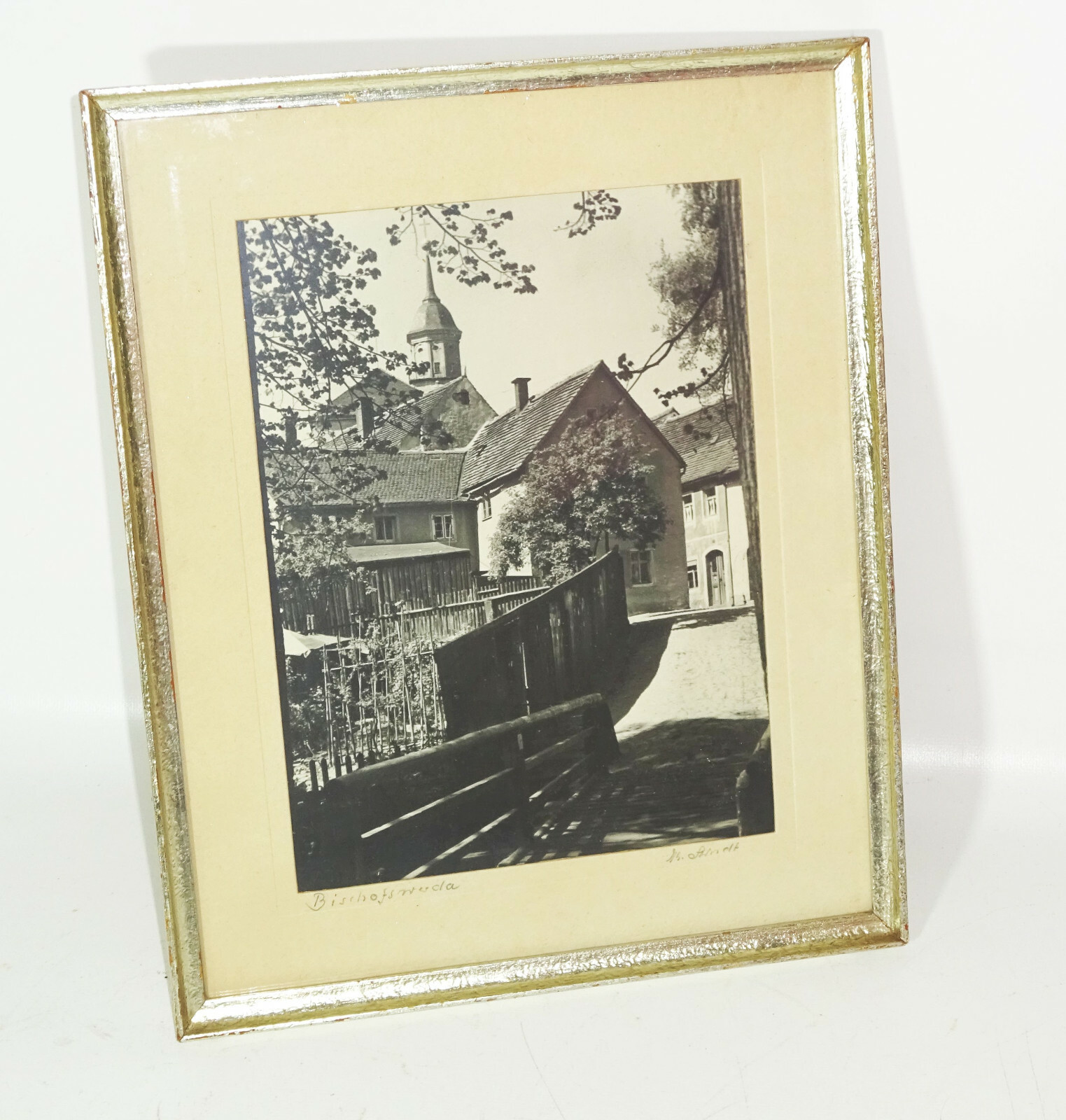 Photograph Arndt signed-Bischofswerda-picture frame 1961!