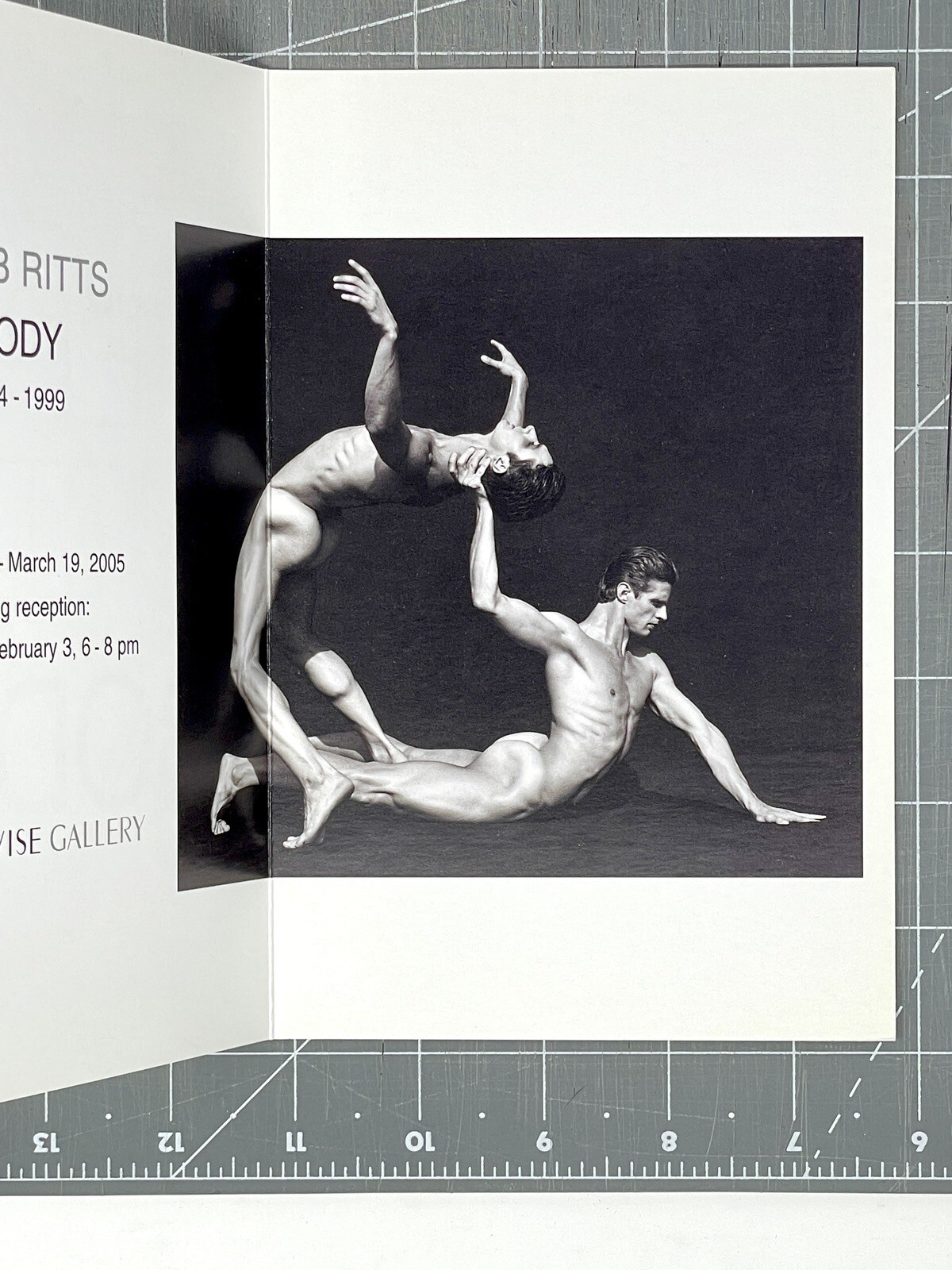 Herb Ritts (1952-2002) Art Show Announcement Card 2005 – Body – Staley Wise NYC