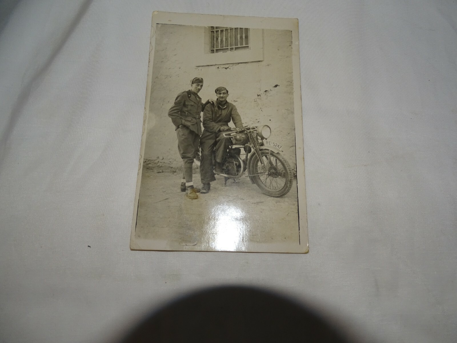 Regio Esercito Fotografia Motociclisti Anni 40