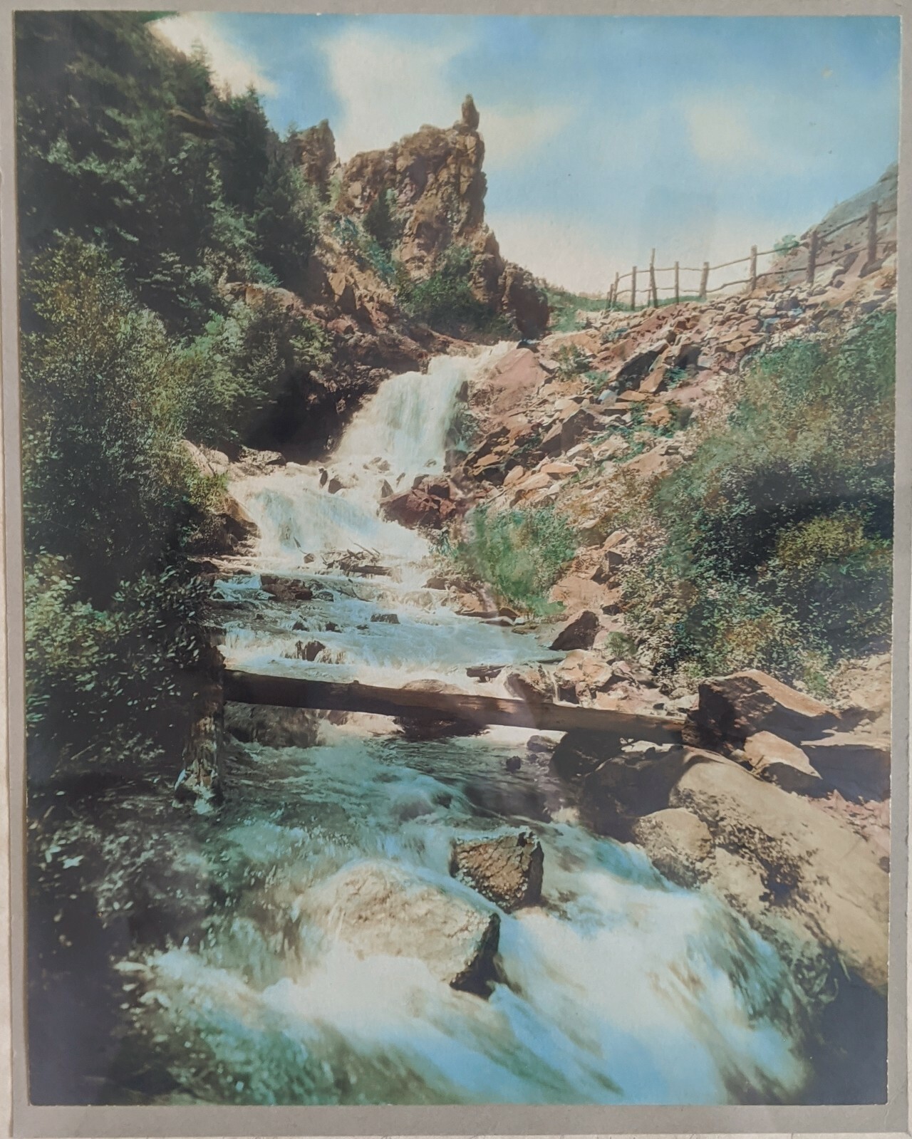 Vintage H.L. STANDLEY Hand Tinted Colorado Photograph Colorado Spring, Colorado