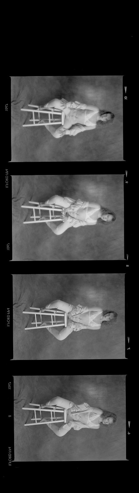 1 roll 15 negatives black & white medium format Kodak TMAX film sexy pin up