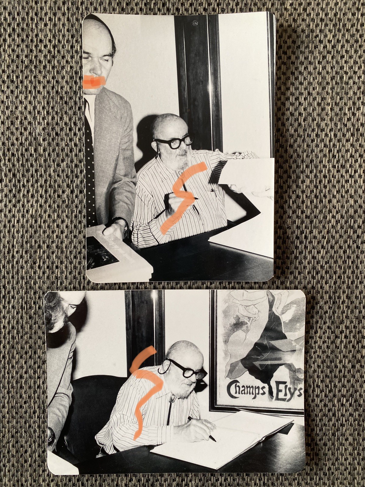 Ansel Adams Two Original 1979 Photo Portrait Yosemite & Range of Light Signing