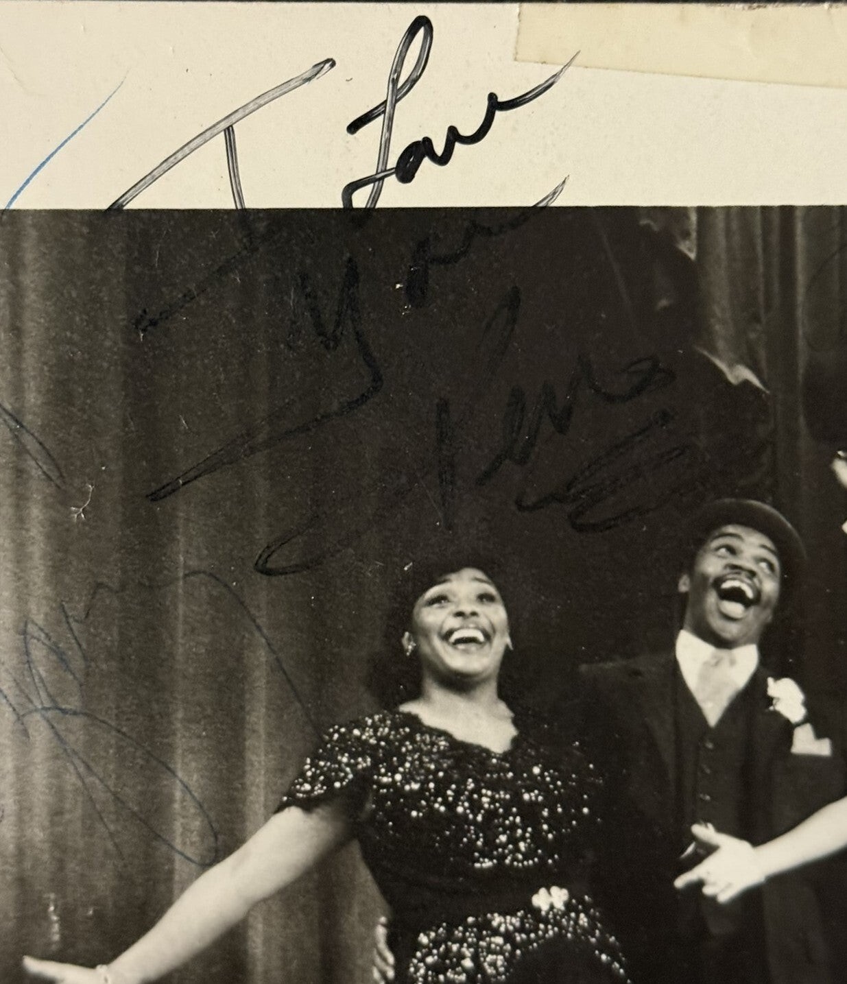 Broadway, Fats Waller / Two Signed Publicity Photos for Ain’t Misbehavin’ 1978