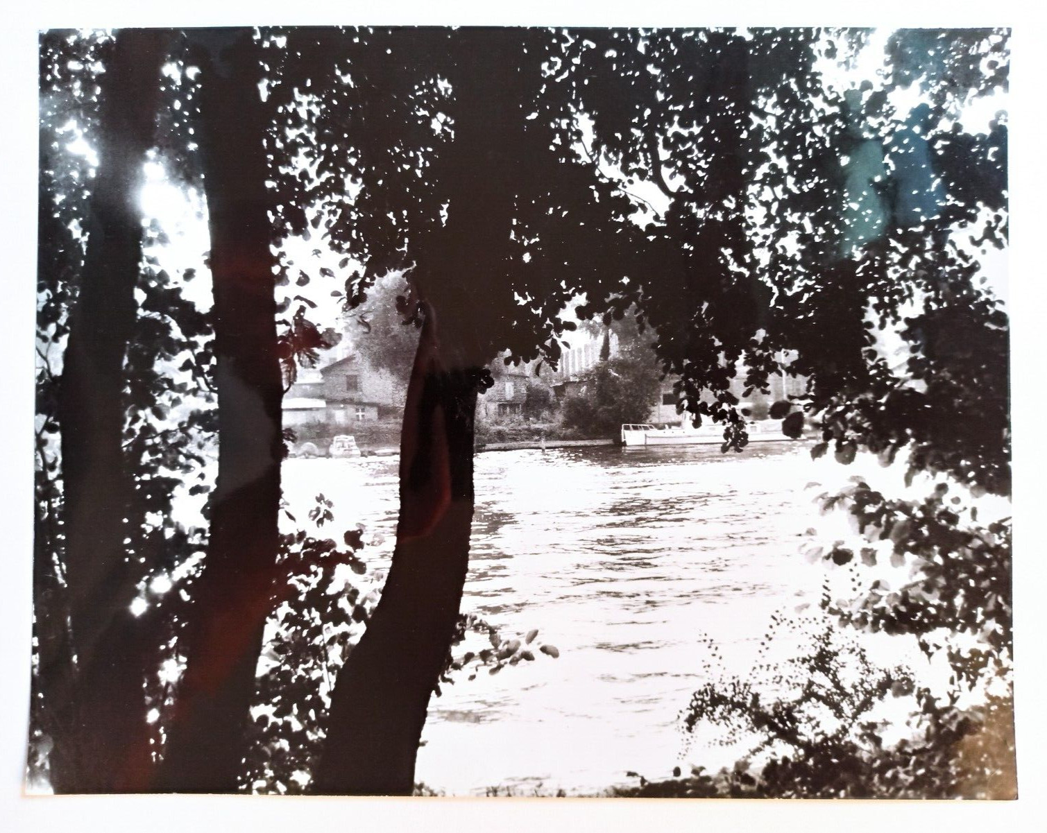 Josef Sudek (1896 – 1976) – banks of the Vltava River, Prague, 1961 – signed photo