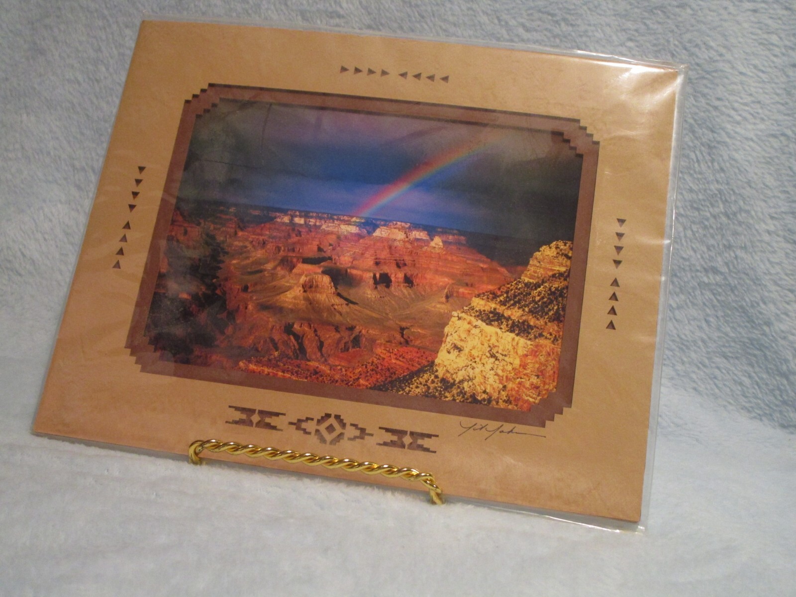 Images of the Grand Canyon with Rainbow by KV Johnson and JA Johnson