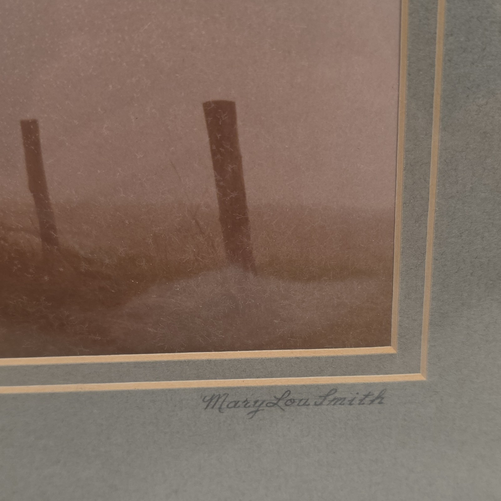 Mary Lou Smith ‘Comphacent I Stand’ Sepia Landscape Photo 12×16 Framed Jury Awa…