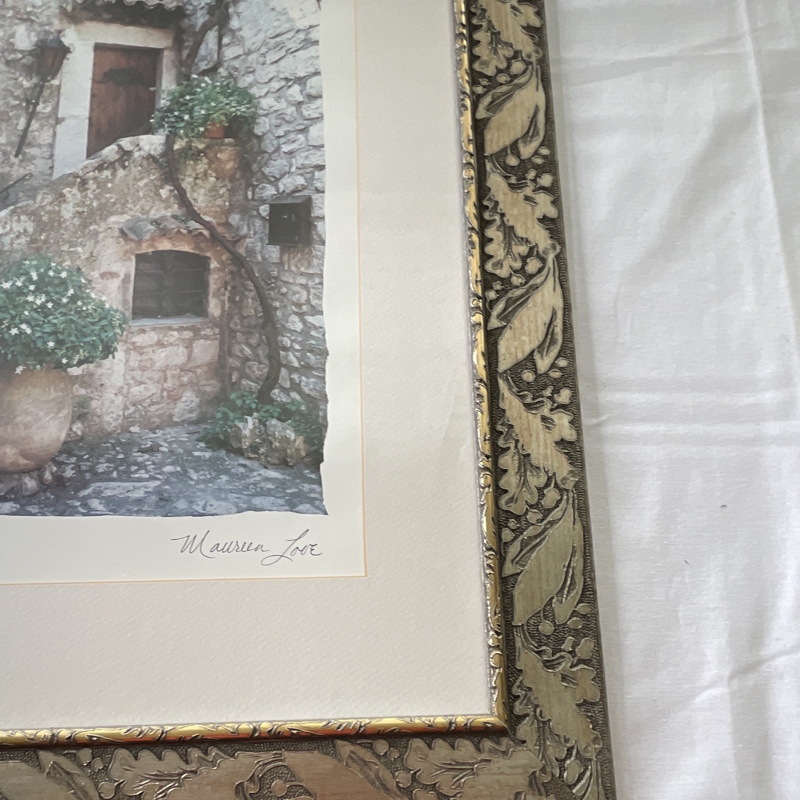 Maureen Love Signed Color Architecture Photo 22×24 Matted Framed Portrait