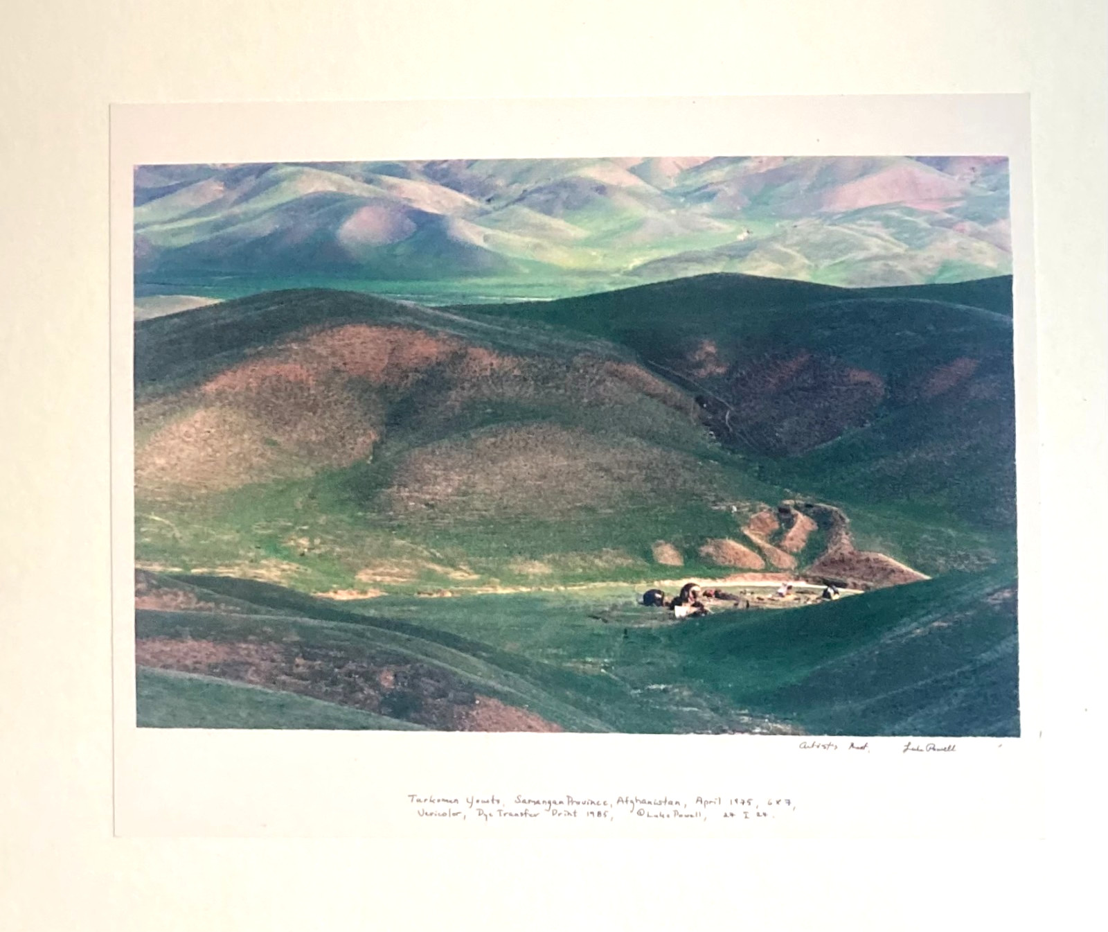Rare Signed Artist’s Proof Dye Transfer Print by Luke Powell – Turkmen Yourts