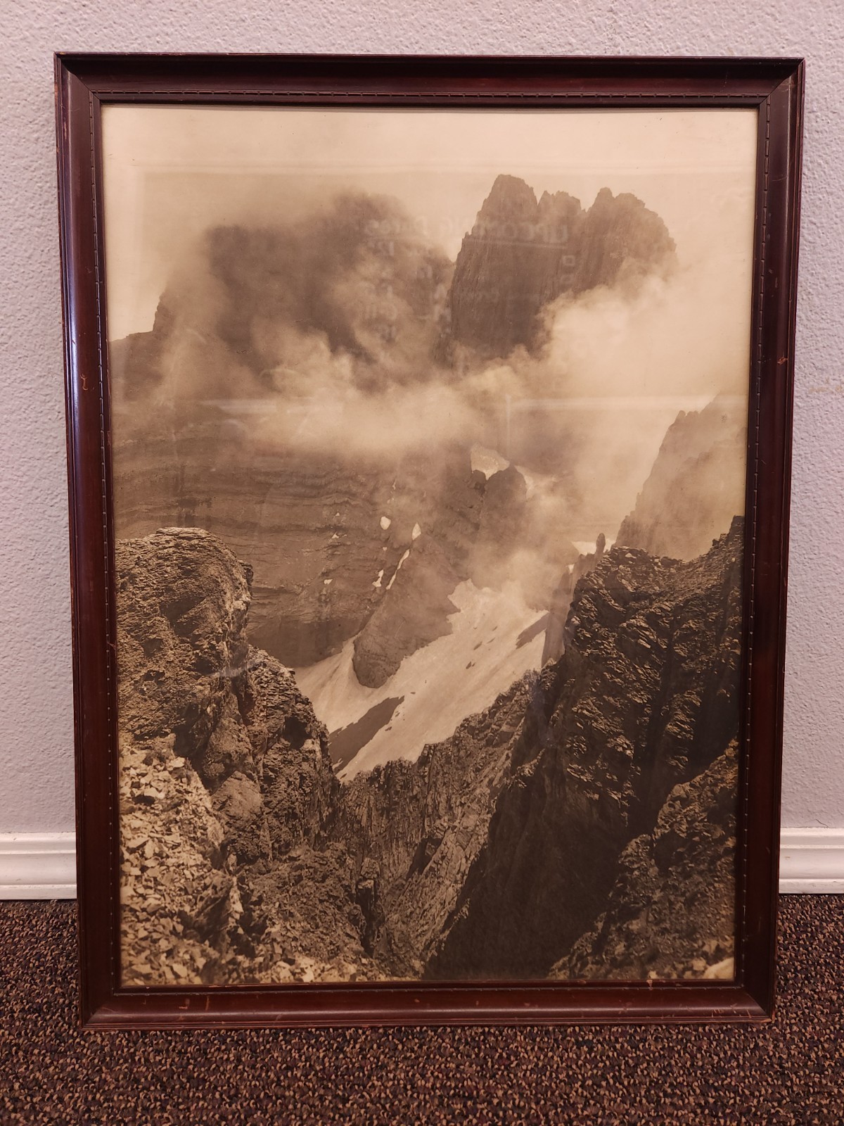 Original Signed Frederic Boissonnas Swiss Mount Olympus Photograph Mytikas