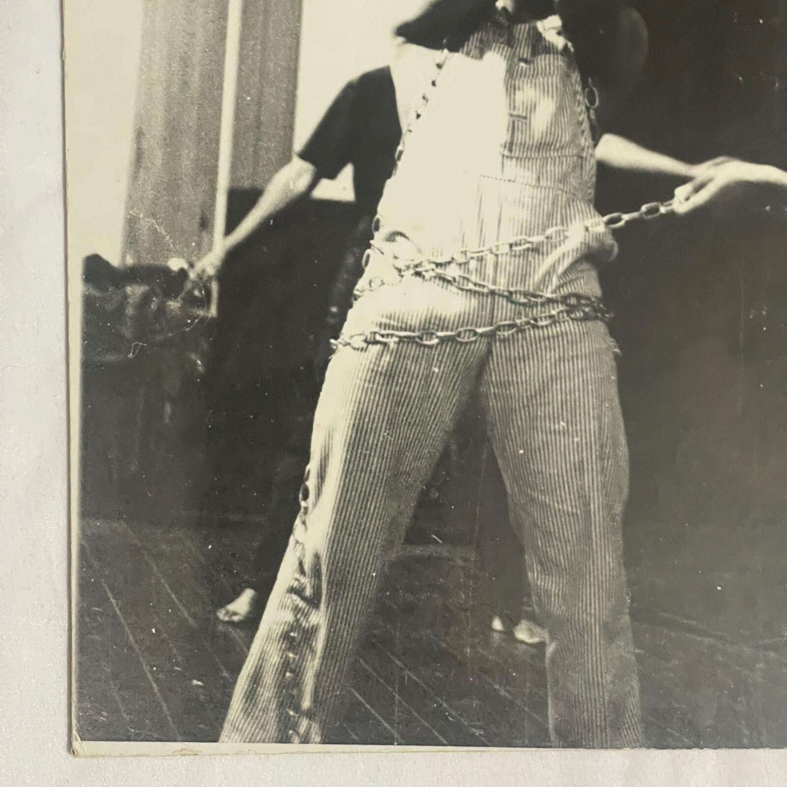 60s Counter Culture Photograph Print Hard Stock Man In Chains ART Photography