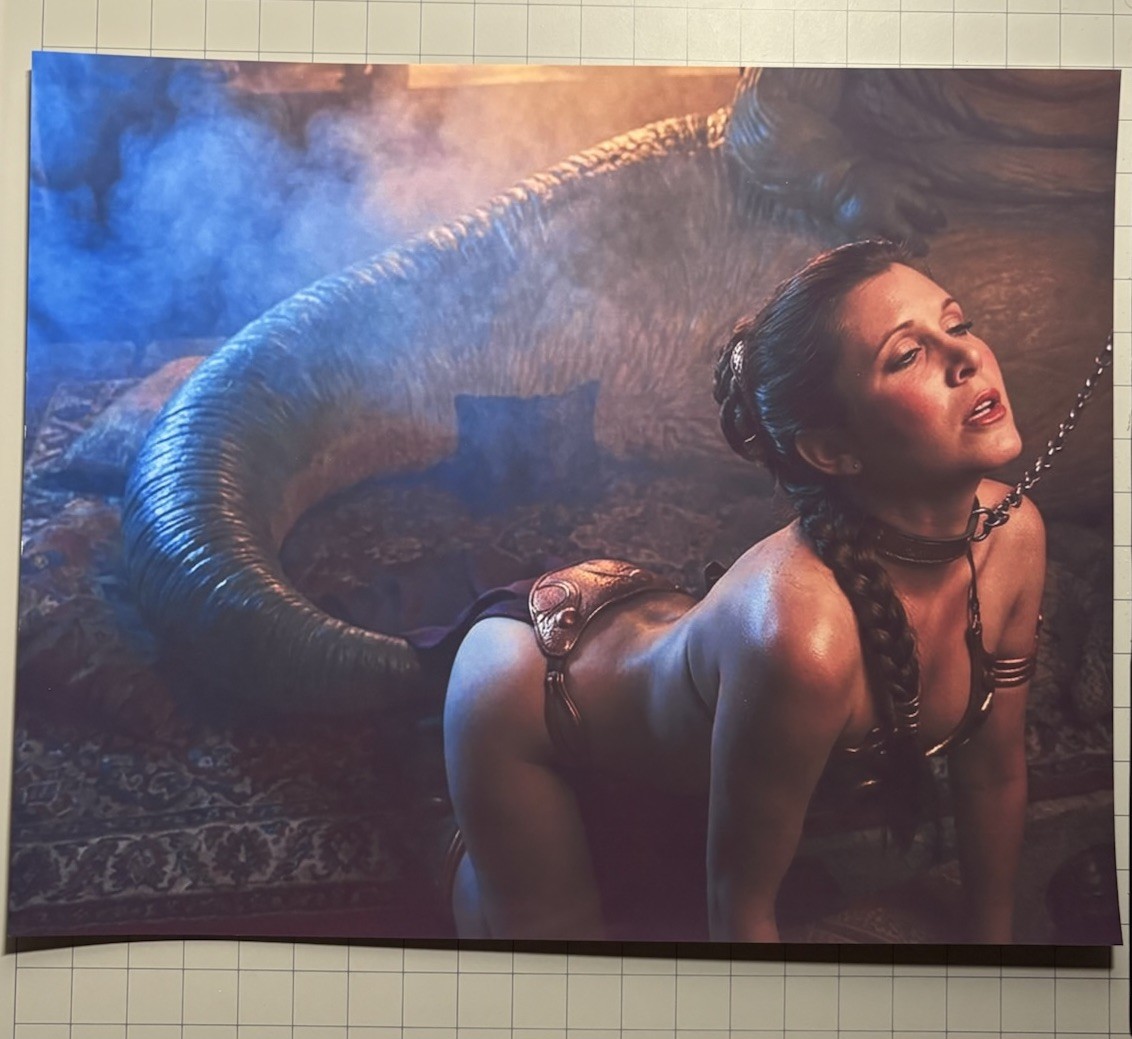 Princess Leia Slave Leia Return Of The Jedi Star Wars Custom 8X10 Photo + Bonus