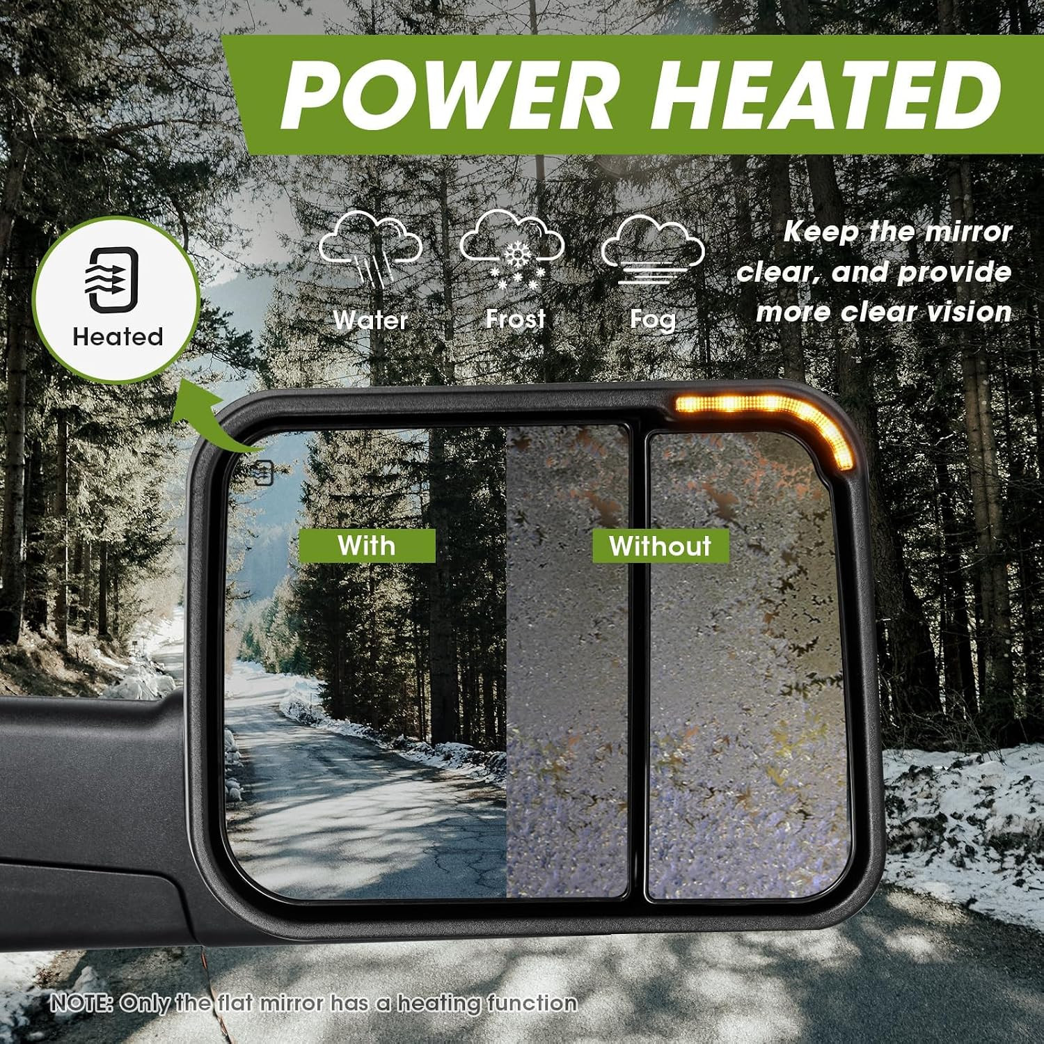 Switchback Towing Mirrors for Dodge Ram 1500 (2009-2018), 2500/3500 (2010-2018),