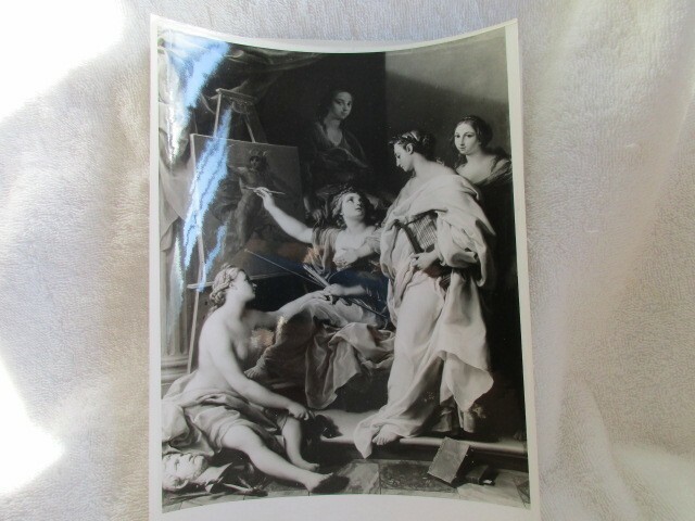 Italian Art Pompeo Batoni Master Allegory of the Arts 1740 b/w photo Reubenesque