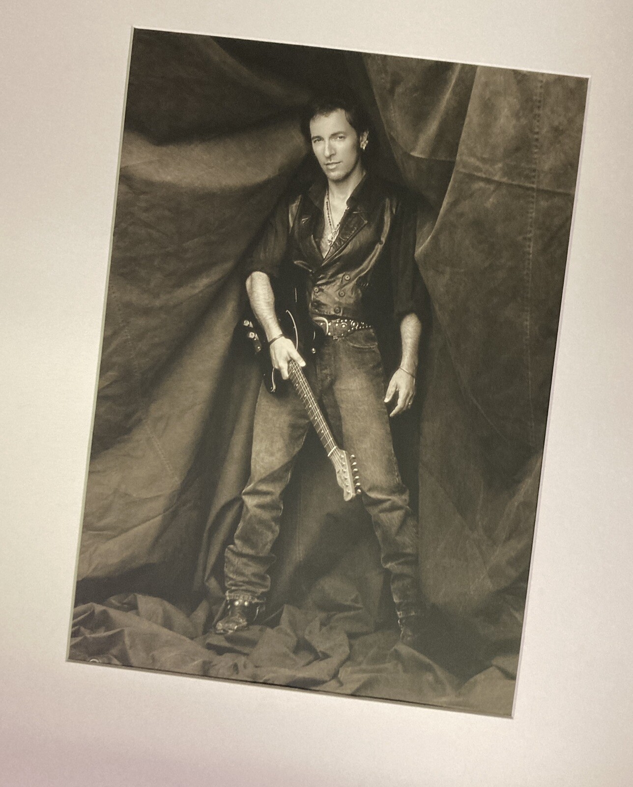 1992 Set Of TWO BRUCE SPRINGSTEEN Photogravure Herb Ritts matted
