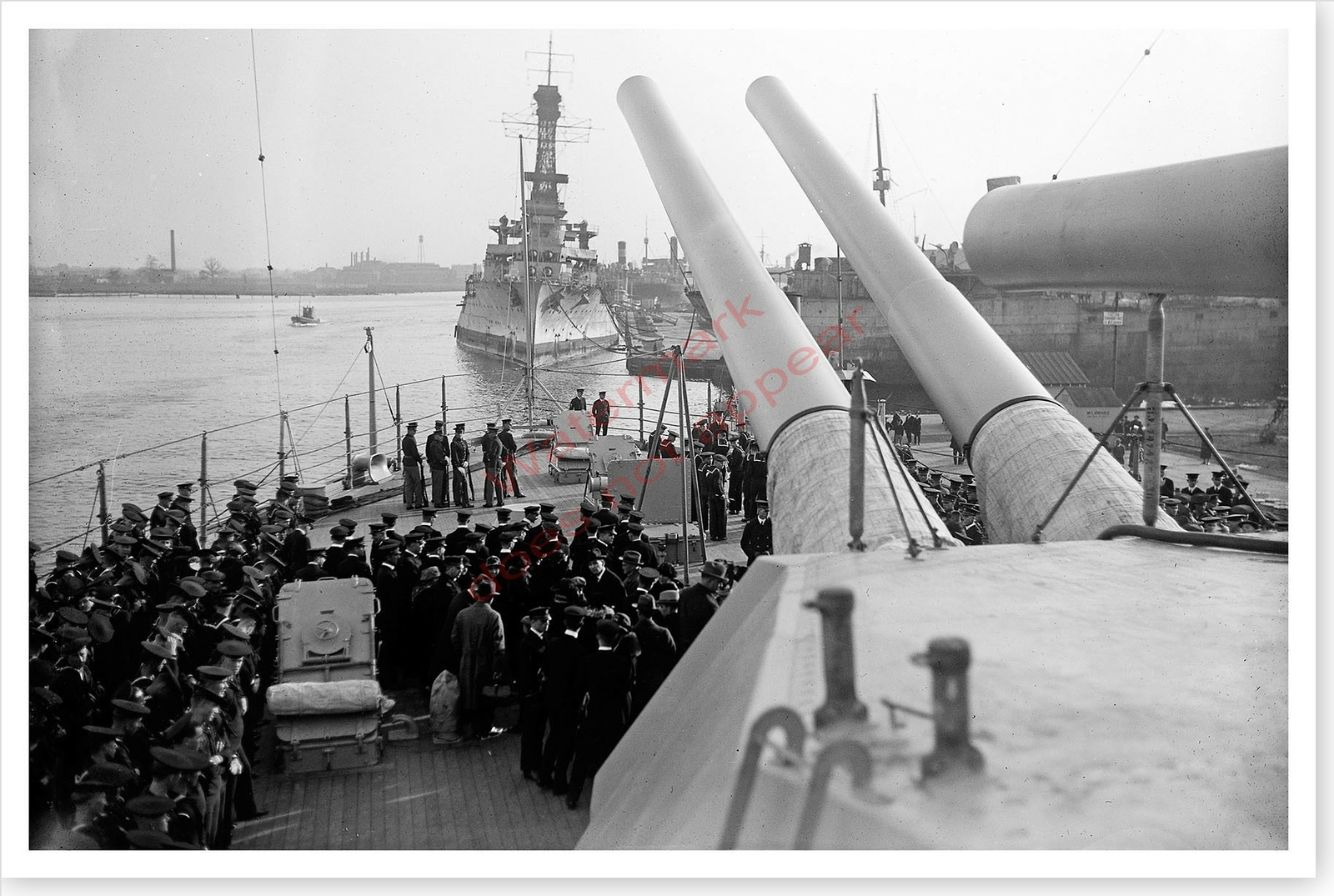 US Navy Unknown Ships Circa Early 1920’s Silver Halide Photo