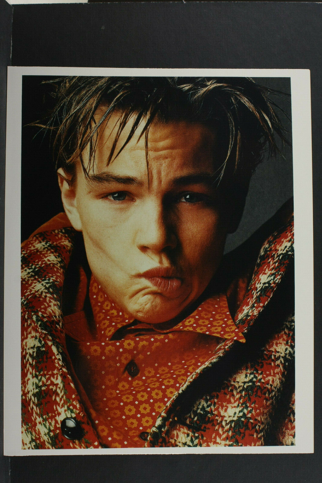 Leonardo Dicaprio Plaid Jacket – Agfa Paper – 8×10″ Photo Print – Vintage L1146C