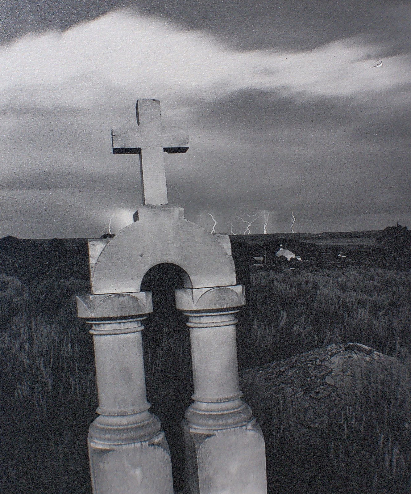 “Distance Lighting” RAY BELCHER, Silver Gelatin Print , Galisteo New Mexico