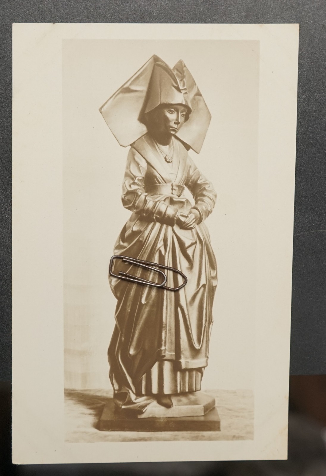 Photo Postcard Holland Museum Figurine Statue Amsterdam Holy Image Christ Card