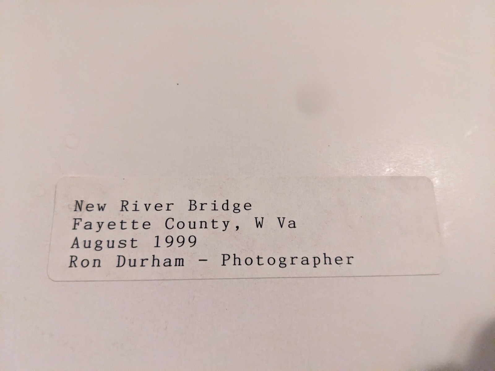 Ron Durham Art Photograph “Great Sand Dunes & New River Bridge” Signed Framed