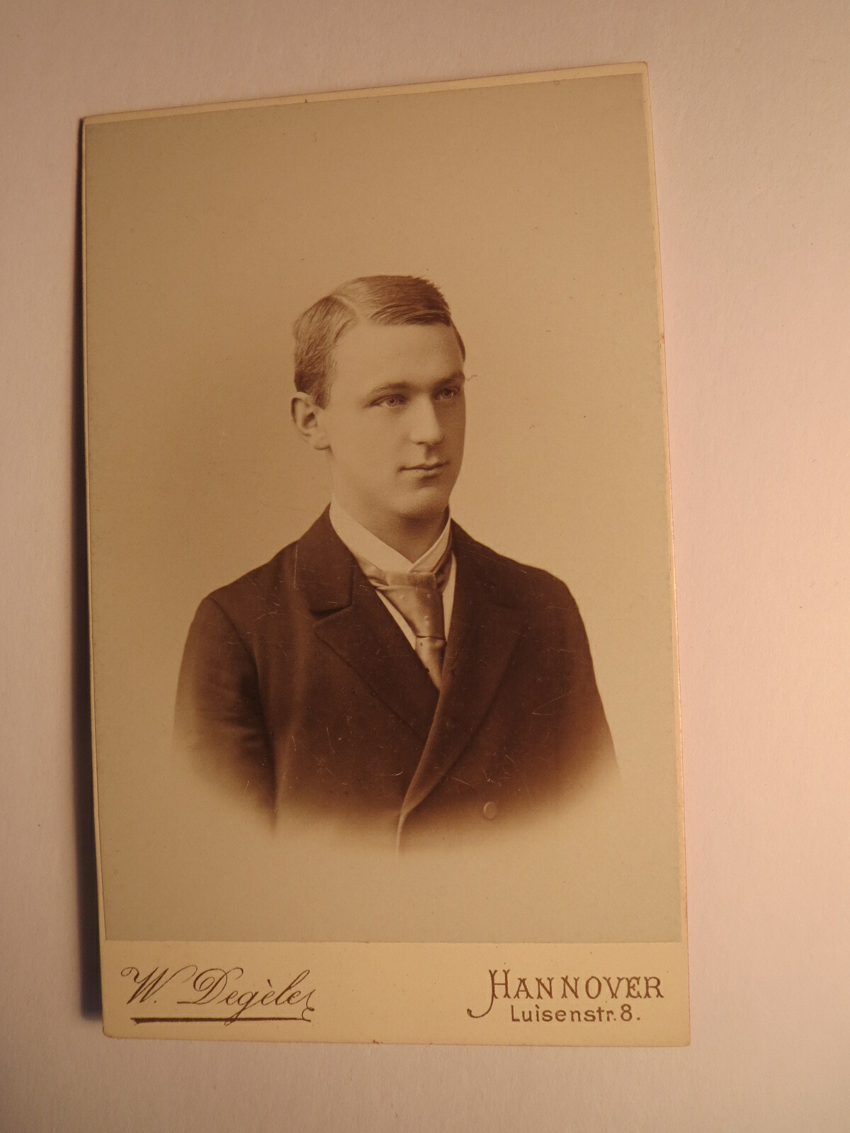 Hanover – SS 1895 – Richard Jordan as Student – Young Man / CDV