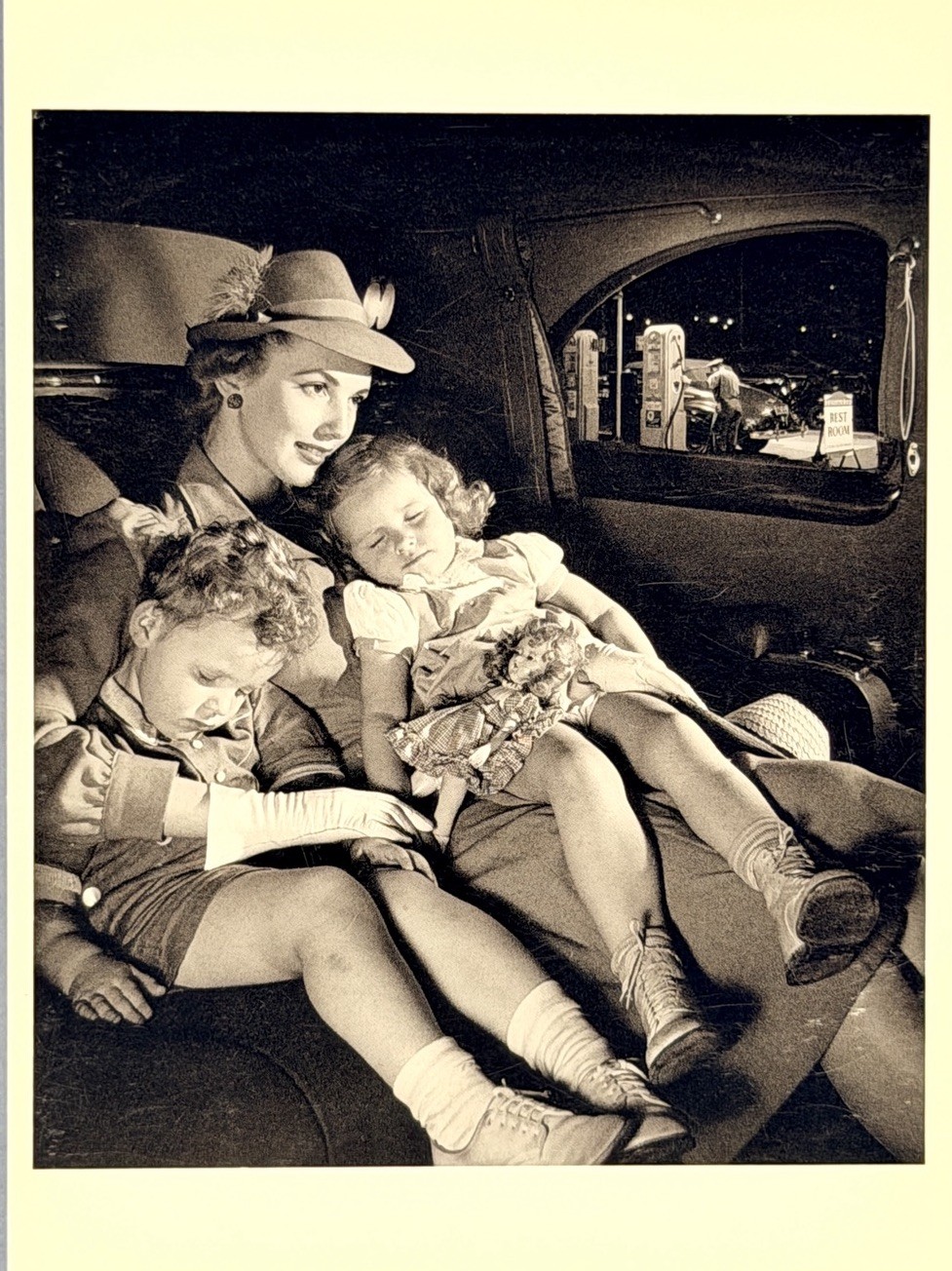 Sleepy Kids Advertising Photo Fotofolio Art Card By Ralph Bartholomew 1939