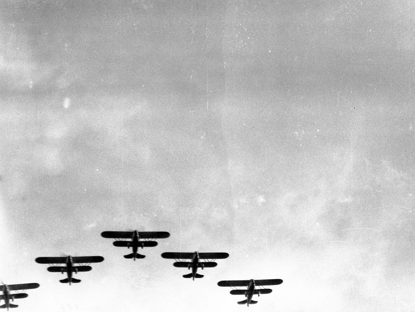 FIAT CR 32, aircreft, airplane, II. ww, unusual, vintage fine art negative, 1940