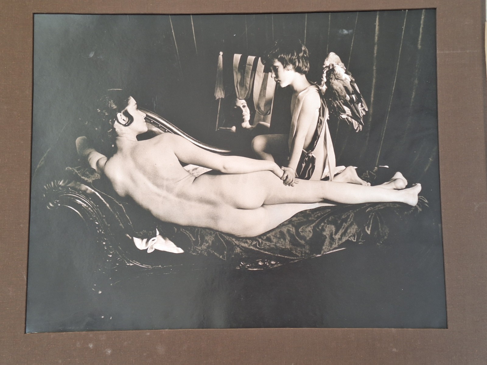 Vintage Art Deco Black And White Photo, Genre Scene Woman 60×40 cm