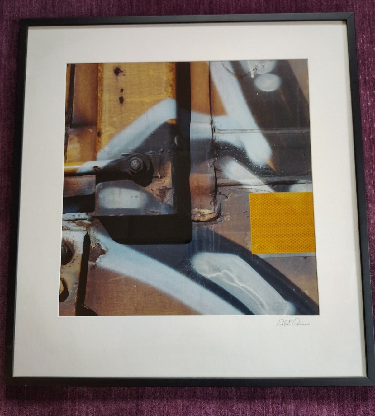 Robert Roscoe? Fine Art Photography, “Railroad Car #1” Hand Signed, Framed, Art