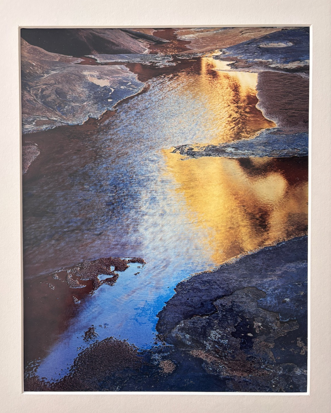 ELIOT PORTER “River edge at sunset, below Piute Rapids” (1962) Signed C-Print