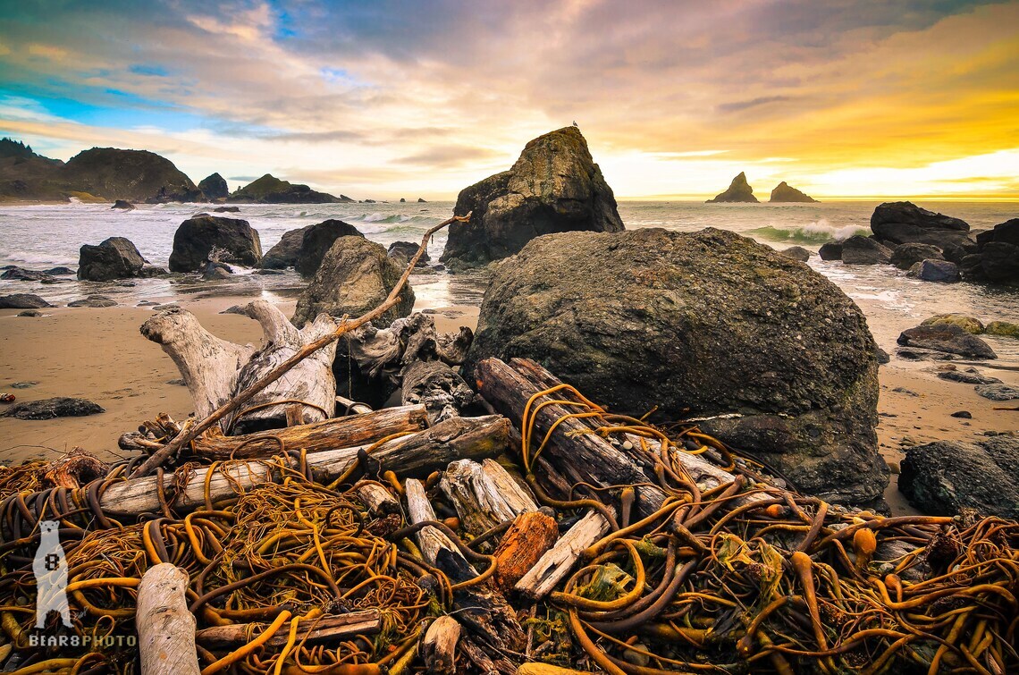 Lone Ranch Beach Sunset Brookings, OR – Southern Oregon Coast Photography Prints
