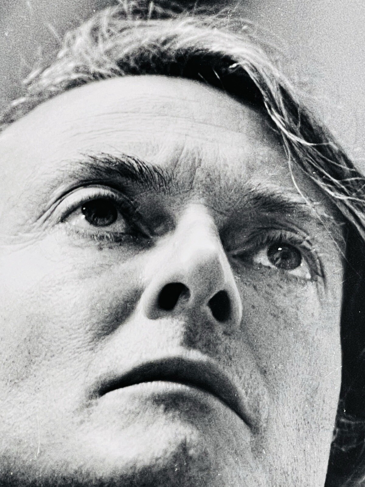 Italian Photographer Gianfranco Gorgoni B&W Photograph Of Roy Lichtenstein 1987
