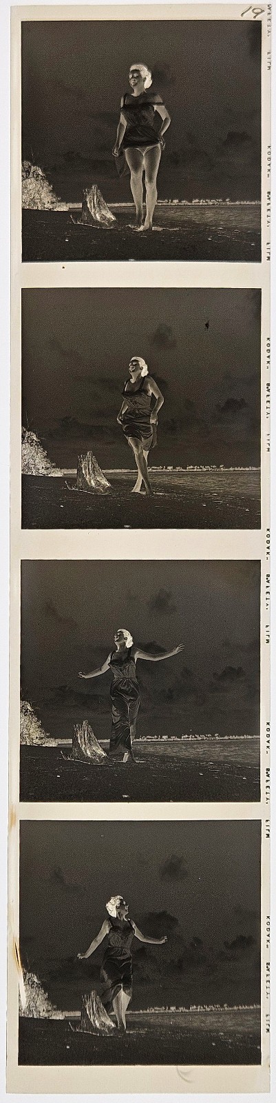 Bunny Yeager Estate Vintage Original Negative Strip of Lynn Brooks w/ Copyright