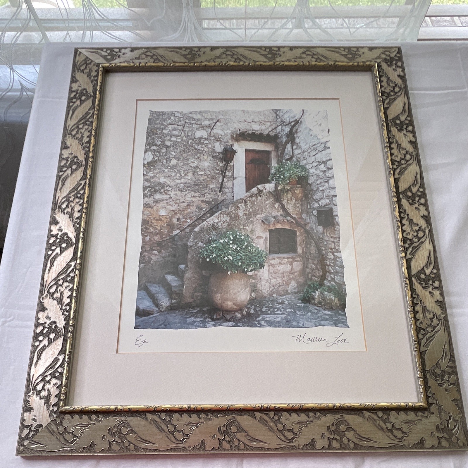 Maureen Love Signed Color Architecture Photo 22×24 Matted Framed Portrait