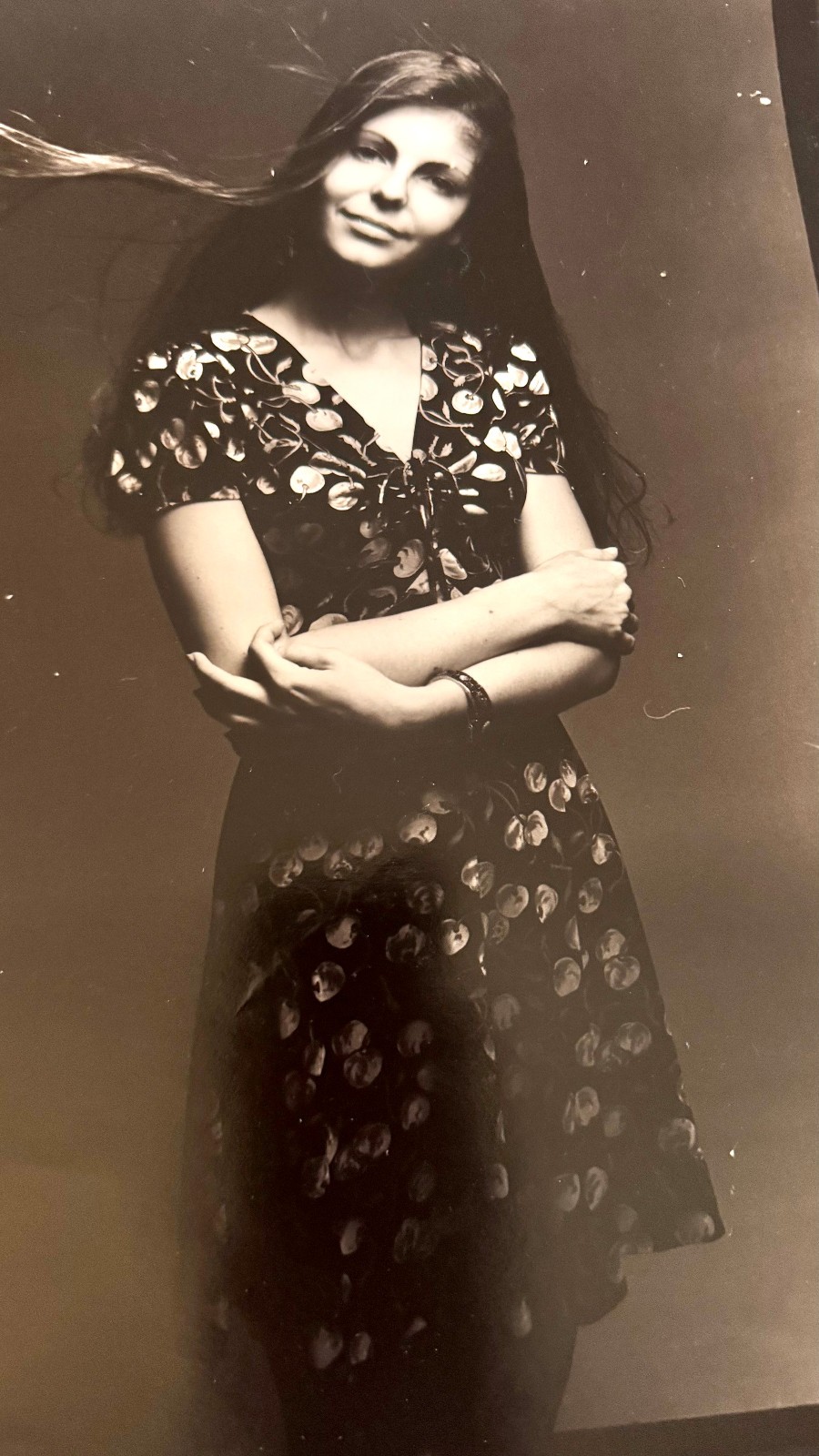 Vintage Silver Gelatin Print Of Fashion Model Brodsky Studios 14″ x 11″