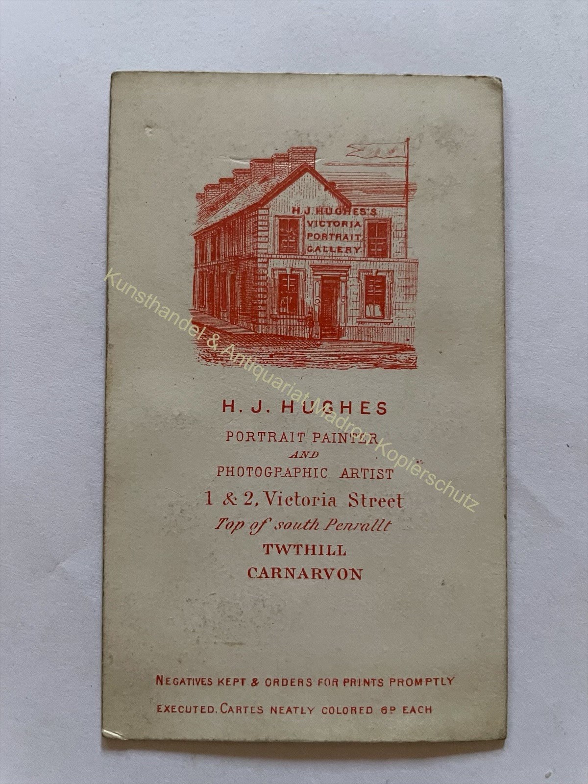 orig. CDV Photo Photograph Picture Old Fashion Gentleman Circa 1890 Hughes Carnarvon