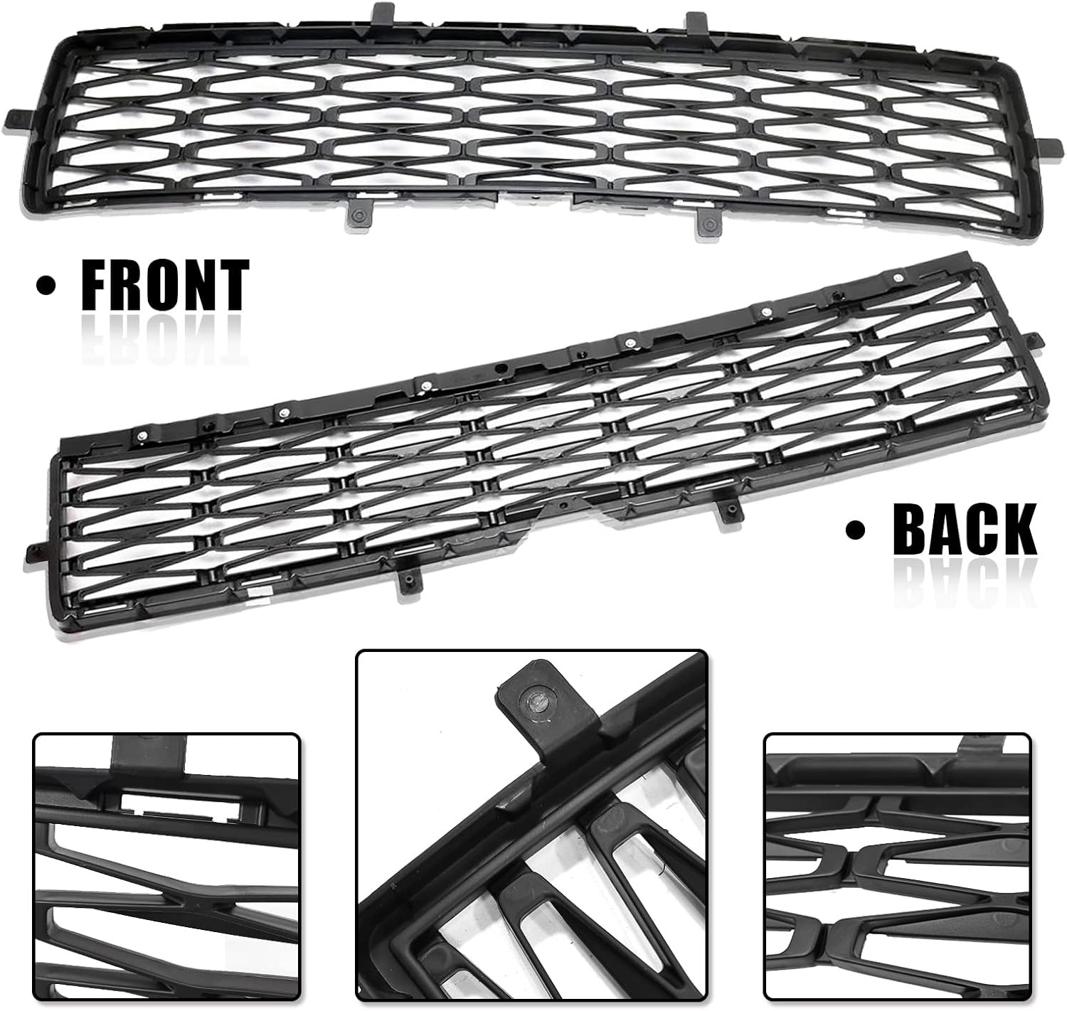 Front Bumper Upper & Lower Grille Assembly Fit for 2015-2019 Toyota 4Runner TRD/