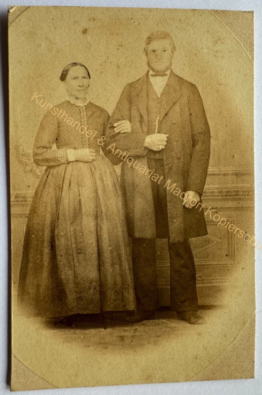 orig. CDV Photo Photography Fashion People Circa 1860 Couple