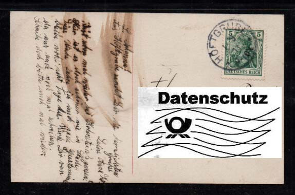 B464# Postcard, Photo Young Couple, Old Heidelberg, Höftgrube from 01.03.1911