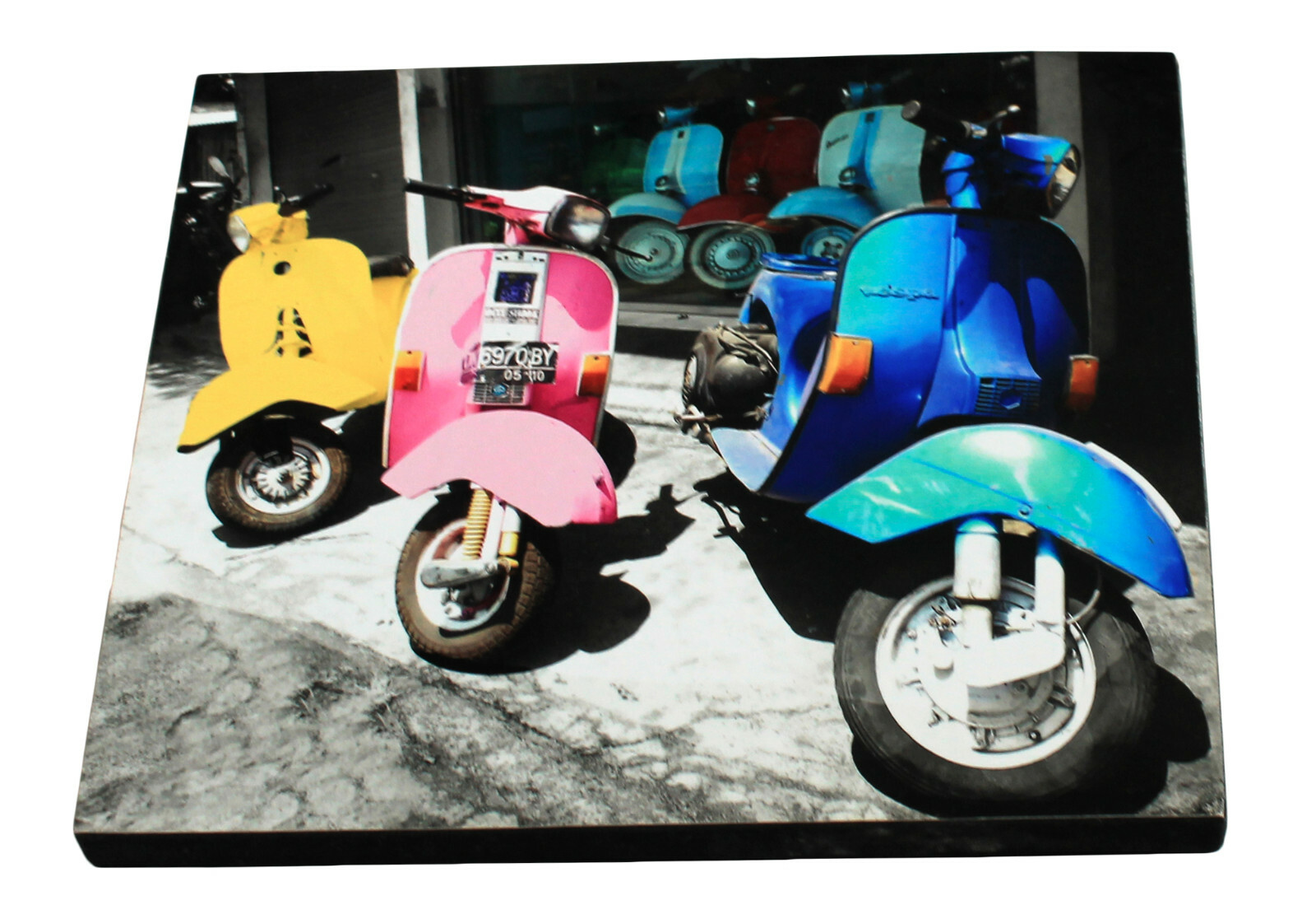 Original photograph of VESPA Block Mounted and laminated 22 x 19 x 2 cm by Senka
