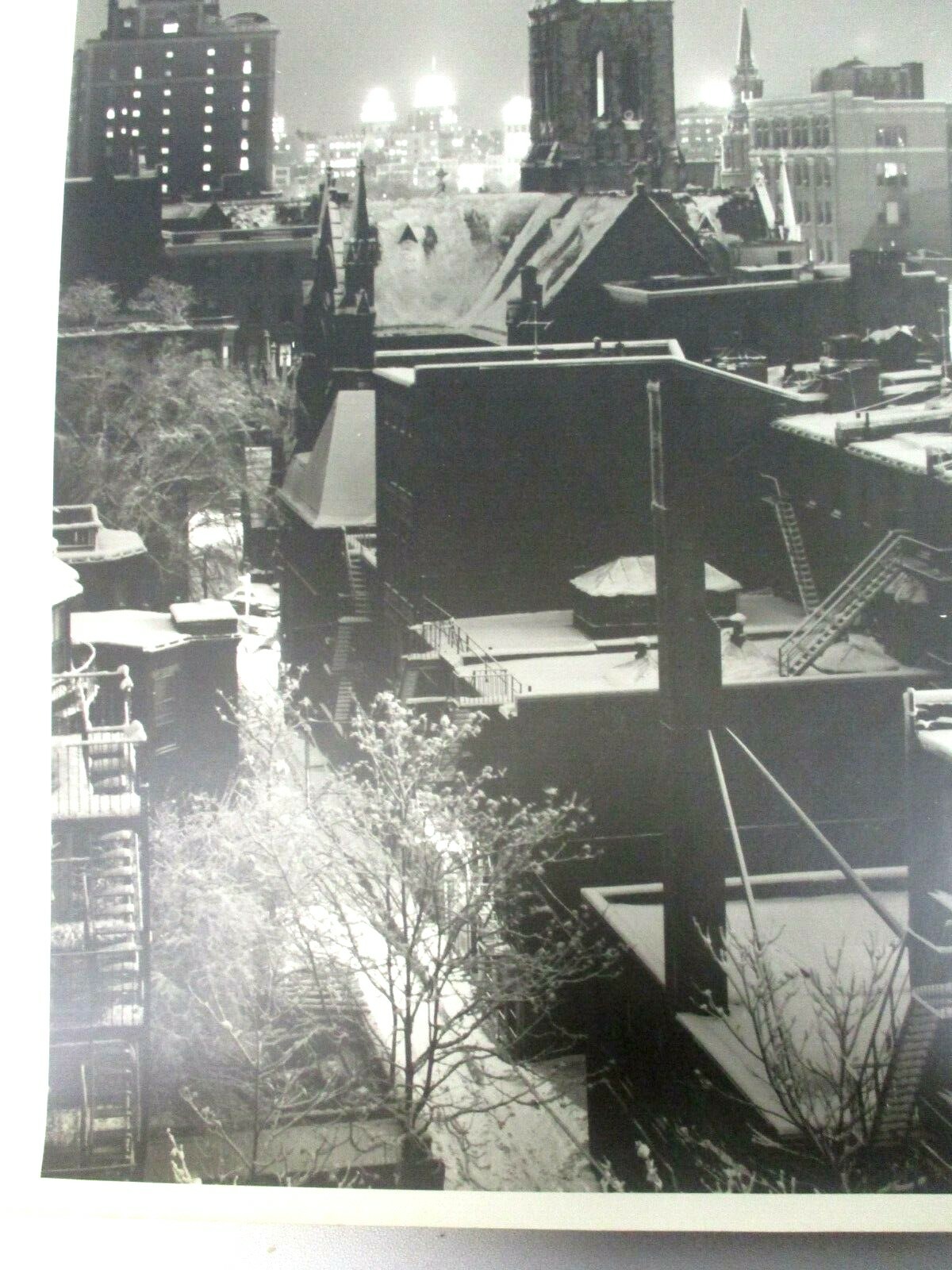 L. WHITNEY STANDISH PHOTOGRAPH of NEW ENGLAND CHURCH IN CITY ~ VINTAGE ORIGINAL