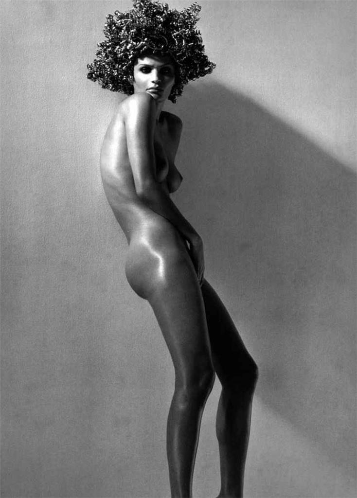 Herb Ritts Helena Christensen Photolithograph Matted, Famous Actress Model art