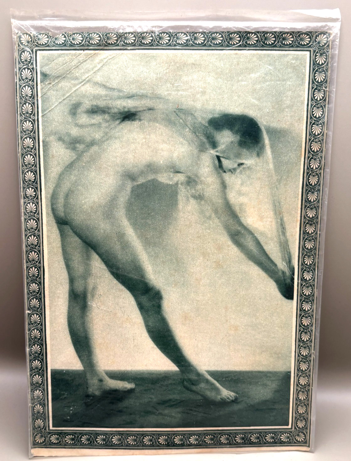 1930s Art Deco Glamour Photo Print Double Sided Risqué Figure