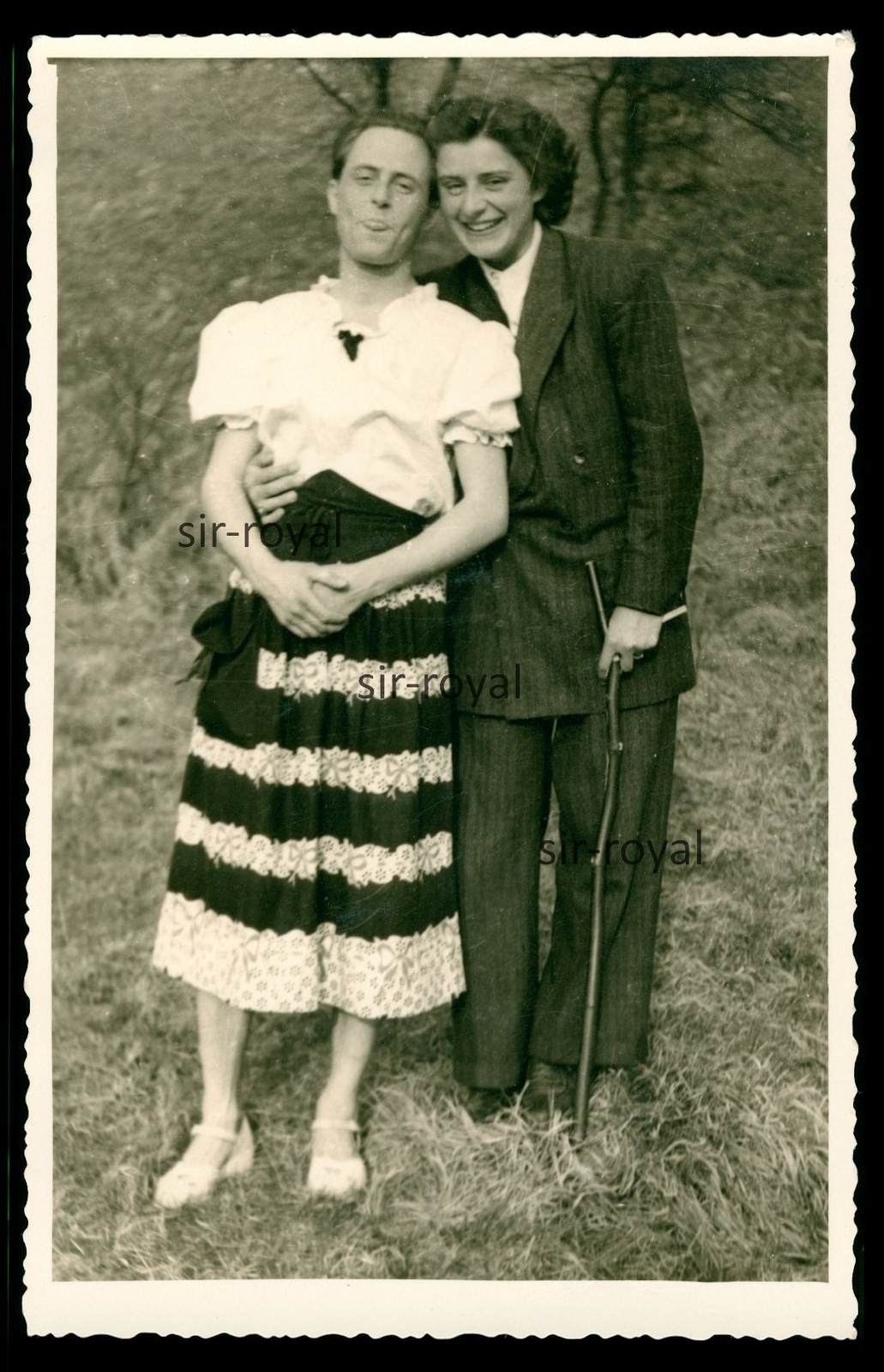 Travesty – crossdresser – man in women’s clothes – Jena – gay – photo postcard 9x14cm