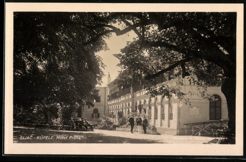 Photograph Vaclav Saluse, Sliac Domele, View Sliac Domele, Hotel Praha