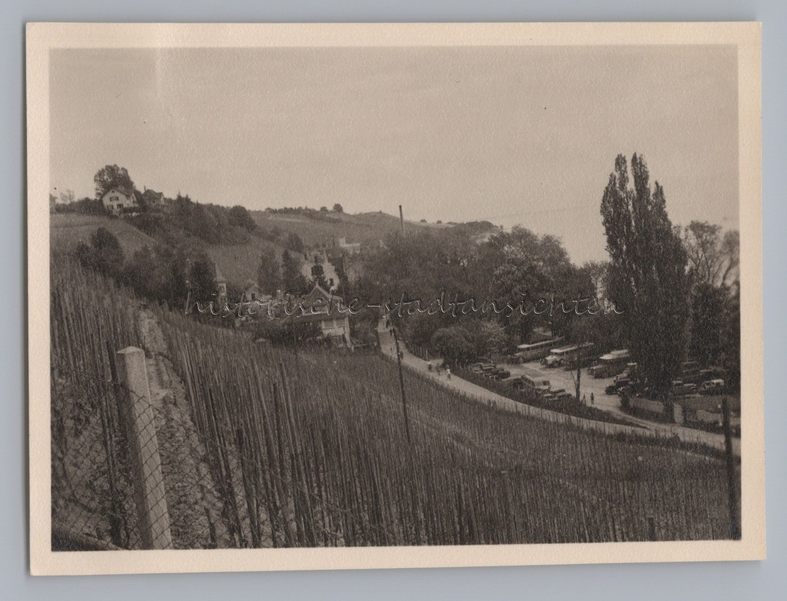 Meersburg Lake Constance – Parking Buses – Old Photo