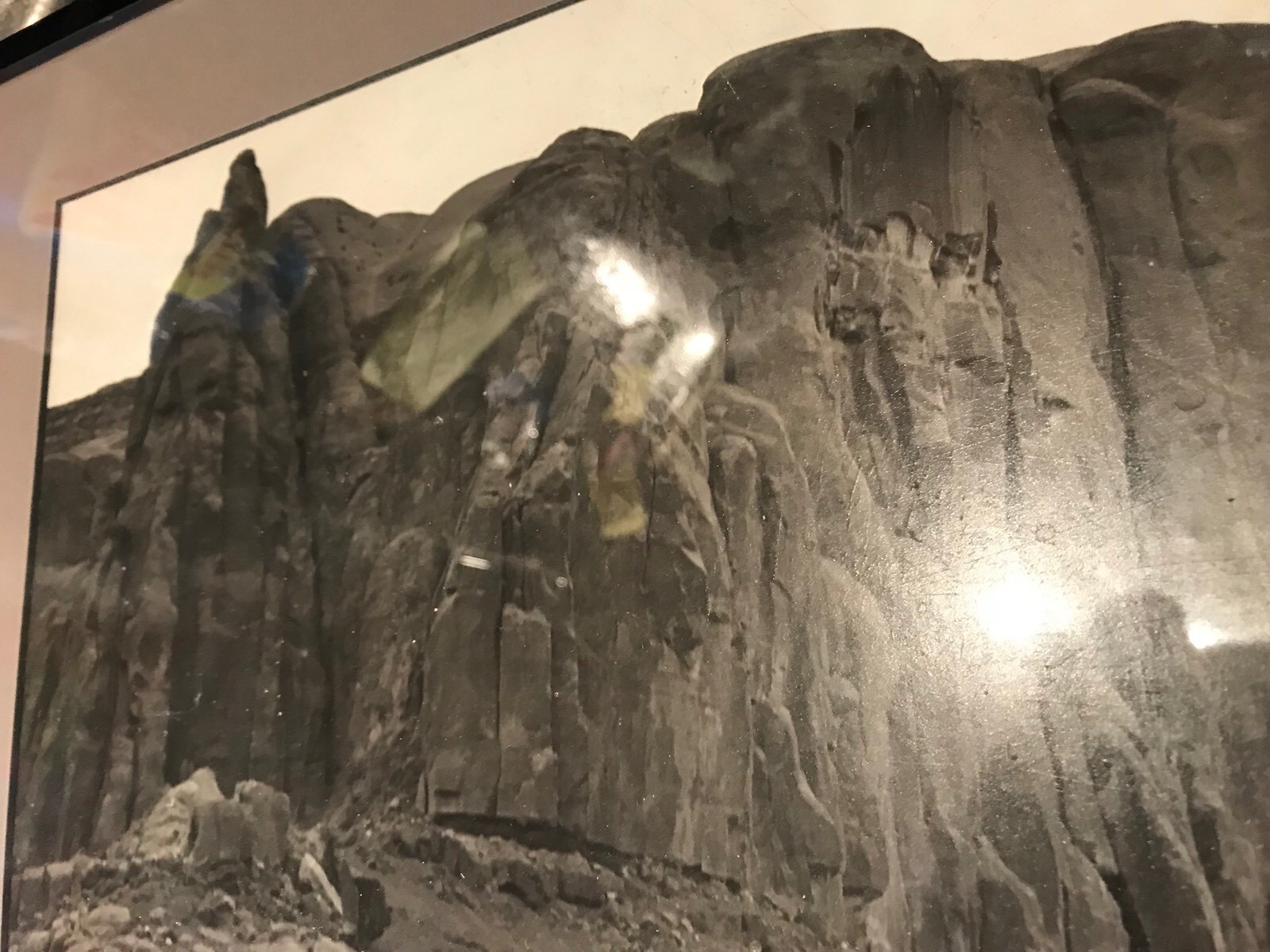 Vintage Sport Fishing Photograph,Lake Powell In Canyon,Signed Clayton,15×18